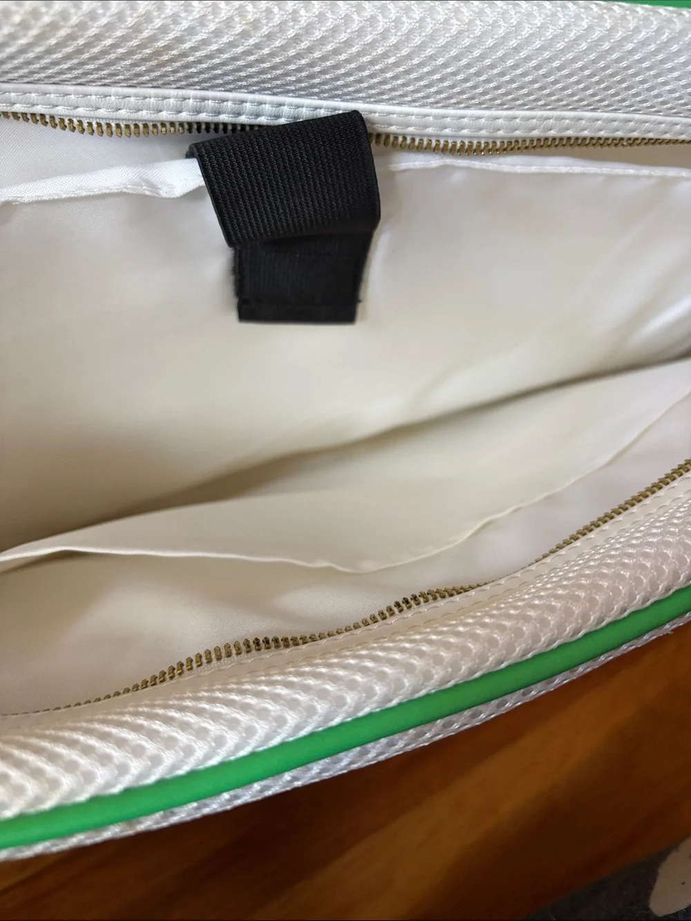 Puma White and Green Messenger Crossbody Bag